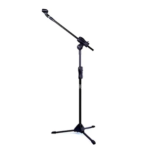 Pedestal Para Microfone Com Regulagem E Estante Girafa + Cachimbo