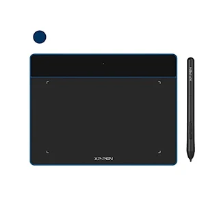 XP-PEN Mesa Digitalizadora Deco Fun S 15 x 10 cm, Tablet de desenho,com stylus,8192 níveis,para Mac, Windows,Chrome,Android,OSU!(Azul)