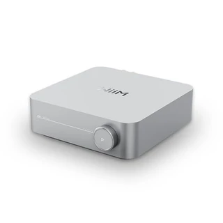 WiiM Amp: Amplificador de streaming multisala com AirPlay 2, Chromecast, HDMI e controle de voz - Stream Spotify, Amazon Music, Tidal e mais - Prata