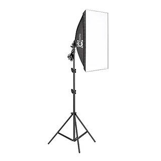 Kit de iluminação fotográfica T-Photo Softbox 50x70 sistema de iluminação contínua p/ fotografia equipamento de estúdio fotográfico com soquete E27