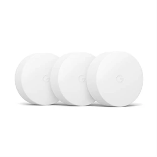 Google Sensor de temperatura Nest Pacote com 3 unidades - Sensor de termostato Nest - Sensor de ninho que funciona com termostato Nest Learning e termostato Nest E - Casa inteligente