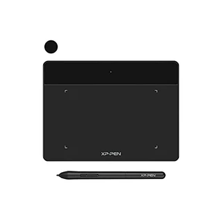 XPPEN Mesa Digitalizadora Deco Fun XS 15 x 10 cm, Tablet para Desenho Digital Jogo OSU! Ensino Online - para Mac, Windows, Chromebook, Linux, Sistema Operacional (Preto)