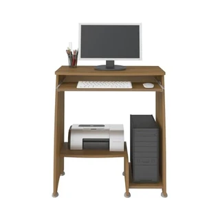 Mesa para Computador com prateleira retrátil PIXEL cor Pinho - Artely