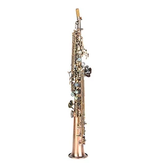 Saxofone Soprano de cobre esculpido à mão, excelente efeito, feito à mão, para desempenho de entusiastas da música
