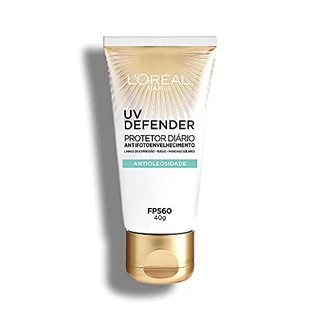 Protetor Solar Facial L'Oréal Paris UV Defender Antioleosidade FPS 60, 40g