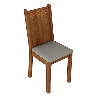 Kit 4 Cadeiras de Jantar 4290 Madesa Rustic/Pérola