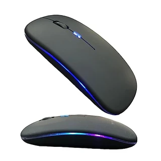 Mouse Sem Fio Recarregavel 2.4g Wireless USB para Notebook Desktop TV (PRETO)