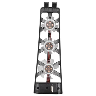 Ventilador de refrigeração para PS5, sistema de ventilador de 5 estações PS5 resfriador, controle de temperatura silencioso para PS5, edição digital e console Ultra HD
