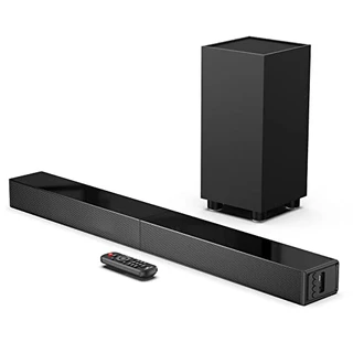 LARKSOUND Barra de som 2.1 com subwoofer, barra de som para TV, sistema de som surround com Bluetooth/HDMI ARC/óptico/AUX/USB, 78 cm