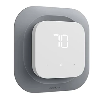 CaseBot Capa de placa de parede compatível com o termostato inteligente da Amazon 2021, suporte de decoração prático e elegante, cinza