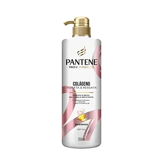 Pantene Shampoo Colágeno Hidrata E Resgata 510Ml Rosa