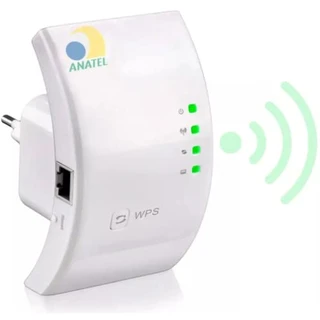 Repetidor Wifi Sinal Wireless Amplificador Extensor Potente Branco Ou Preto PREMIUM, RILEWA®
