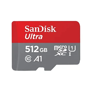 Cartão de memória SanDisk 512GB Ultra microSDXC UHS-I com adaptador – 120MB/s, C10, U1, Full HD, A1, cartão micro SD – SDSQUA4-512G-GN6MA