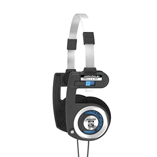 Koss Fones de ouvido intra-auriculares Porta Pro com capa, preto/prata