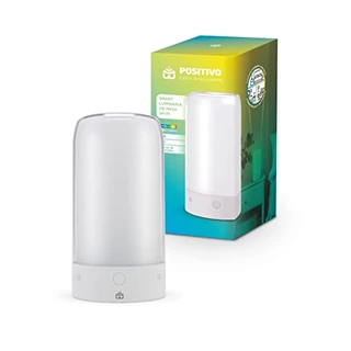 Smart Luminária de Mesa Wi-Fi Positivo Casa Inteligente, RGB, Branca, LED, 5W, Bivolt - Compatível com Alexa