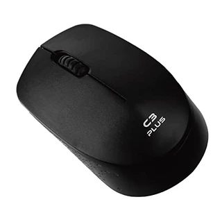 C3Tech Mouse Sem Fio Preto M-W17BK - Wifi 2.4GHz, alcance 12m, Ambidestro, 3 Botões,1200DPI, Windows, MAC OS, LINUX, CHROME OS