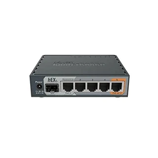 Roteador Gigabit Ethernet HEX S da MikroTik com porta SFP (RB760iGS)