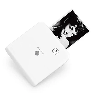 Phomemo Impressora de bolso móvel 300dpi - M02 Pro térmica Bluetooth Portabel Mini Impressora de fotos compatível com iOS e Android, para impressão de fotos, grafite, aprendizagem, trabalho, branco