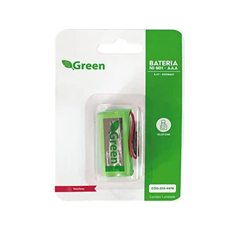 GREEN Bateria 2.4V 600Mah Aaa Plug Universal