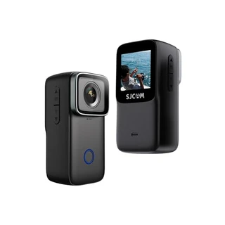SJCAM C200 Mini câmera de ação 4K24fps, portátil e vestível, câmeras de ação à prova d'água com estabilização, lente de zoom 154° FOV, câmera externa para esportes subaquáticos, bicicleta, vlogging