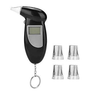 Chaveiro Breathalizer para Teste de Álcool - Testador Portátil de Álcool Respiratório, Bafômetro com Tela LCD, Analisador Digital de Álcool de Respiração Analítico de Álcool Testador de Respiração para Álcool