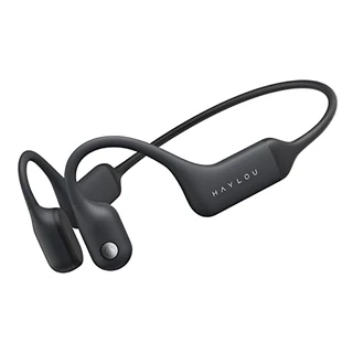 HAYLOU PurFree Bone Conduction Headphones - Fone de ouvido esportivo aberto sem fio - Resistente à água e à poeira IP67, Bluetooth 5.2 - Microfone duplo com Clear Voice Capture(CVC)