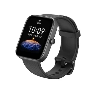 Amazfit 2022new models bip 3 5atm 1.69" display Smartwatch inteligente para android ios (Black)
