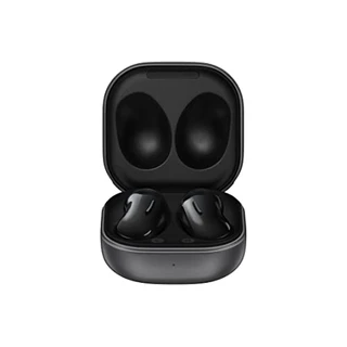 SAMSUNG Galaxy Buds Live True Fones de ouvido sem fio, versão dos EUA, cancelamento de ruído ativo, capa de carregamento sem fio incluída, preto místico com capa cinza