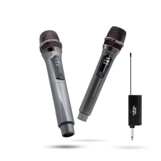B0CKQSQ7XC - Microfone Sem Fio Duplo UHF, Microfone Karaoke, Mi