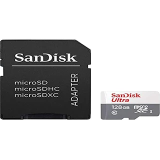 B08KSJ5N48 - Cartão de Memória Sandisk 128GB Classe 10 SDSDQUNR