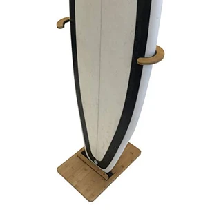 Suporte de prancha de surf de bambu da COR Surf | Rack de suporte premium para exibir sua prancha