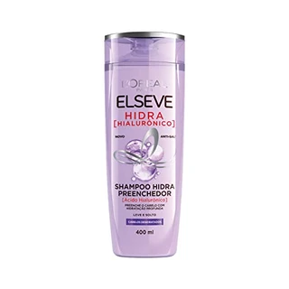 L'Oréal Paris Elseve Shampoo Preenchedor Hidra Hialurônico, Preenche o Cabelo com Hidratação Profunda, 400 ml