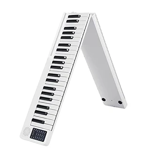 Bulaned Piano portátil de 88 teclas dobrável Piano Digital Multifuncional Piano Teclado Eletrônico para Aluno de Piano Instrumento Musical
