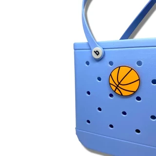 FRESHe BAGLETS – Acessório de pingente de basquete compatível com todas as sacolas de borracha – Pingente decorativo de basquete perfeito para personalizar sua bolsa e mostrar o apoio ao seu time | Feito nos EUA (basquete)