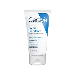 CeraVe, Creme Hidratante Corporal, com textura Cremosa e Ácido Hialurônico, 50g