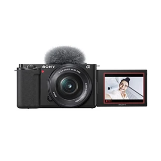 Sony Alpha ZV-E10 – Kit de câmera Vlog sem espelho com lente intercambiável APS-C – Preto