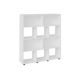 B076VWY2D5 - Estante Organizadora com 10 nichos BOOK cor Branco