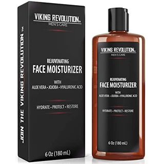 Viking Revolution - Creme hidratante natural para cuidados com a pele, antirrugas e loção facial antienvelhecimento, creme facial masculino