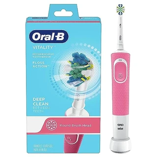 Oral-B Escova de dentes elétrica com 1 cabeça de escova de substituição Oral-B, Vitality Flossation, Rosa