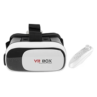 B076HCHNDQ - Óculos de Realidade Virtual VR Box - com Controle 