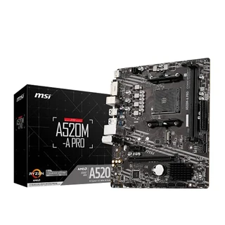 MSI PRO AMD A520 Micro ATX DDR4-SDRAM Placa-mãe