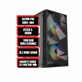 B0D36X4ZRJ - Pc Gamer Amd Ryzen 5 5600g, Radeon™ Graphics Vega 