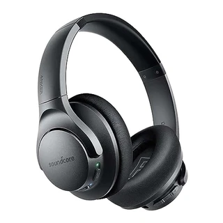 Soundcore Anker Life Q20 Fones de ouvido híbridos com cancelamento de ruído ativo, fones de ouvido Bluetooth sem fio, reprodução 40H, áudio de alta resolução, graves profundos, fones