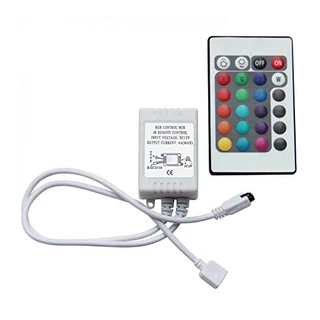 B07HCXCDY7 - Controlador 24 Teclas da Fita Led RGB com Controle