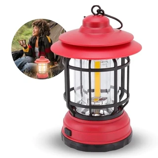 Lampião Lanterna Luminária LED Recarregável Portátil para Camping, Pesca e Acampamento, com Regulagem de Intensidade, Luz Potente, Gancho para Pendurar, Bateria de Longa Duração - Point Drinks