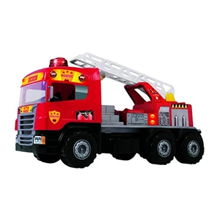 B07FBBHT8L - Caminhão Bombeiro Super Magic Toys Vermelho