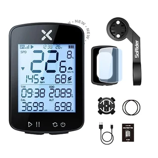 GPS Xoss Ciclocomputador Bike G2 Plus + Acessórios Com Suporte Alongado O Melhor Em GPS Para Ciclismo