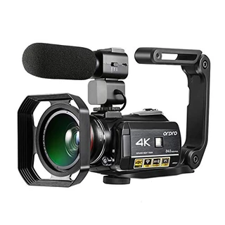 Moniss AC3 4K WiFi câmera de vídeo digital filmadora DV gravador 24MP 30X zoom IR 3,1 polegadas IPS LCD touchscreen com 2pcs baterias recarregáveis ​​+ extra 0,39X lente grande angular + externo