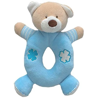 Zip Chocalho Urso Azul Bebê