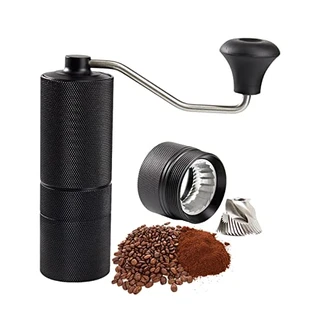 mewmewcat Moedor de café manual doméstico portátil moedor de grãos de café núcleo de moagem pentagonal aparelhos de café moído na hora